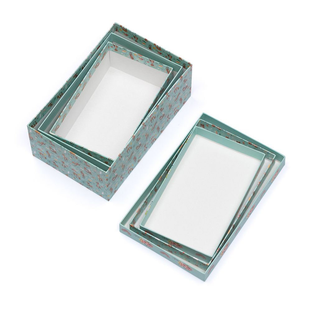 Набор подарочных коробок "3в1", 18.5х11.5х7 - 22.5х14.5х9 см, 01 Олени, Stilerra SBOX-R12-3