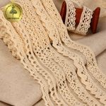 Набор вязаного кружева Kruzhevo №4 цв.молочный (6 дизайнов по 2м)