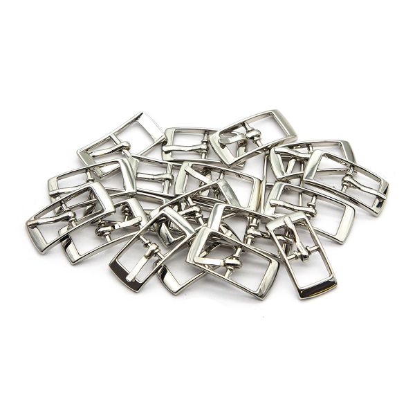 Пряжка ременная металл 10 мм (внешн. 12х26 мм), никель, 20 шт, BIG