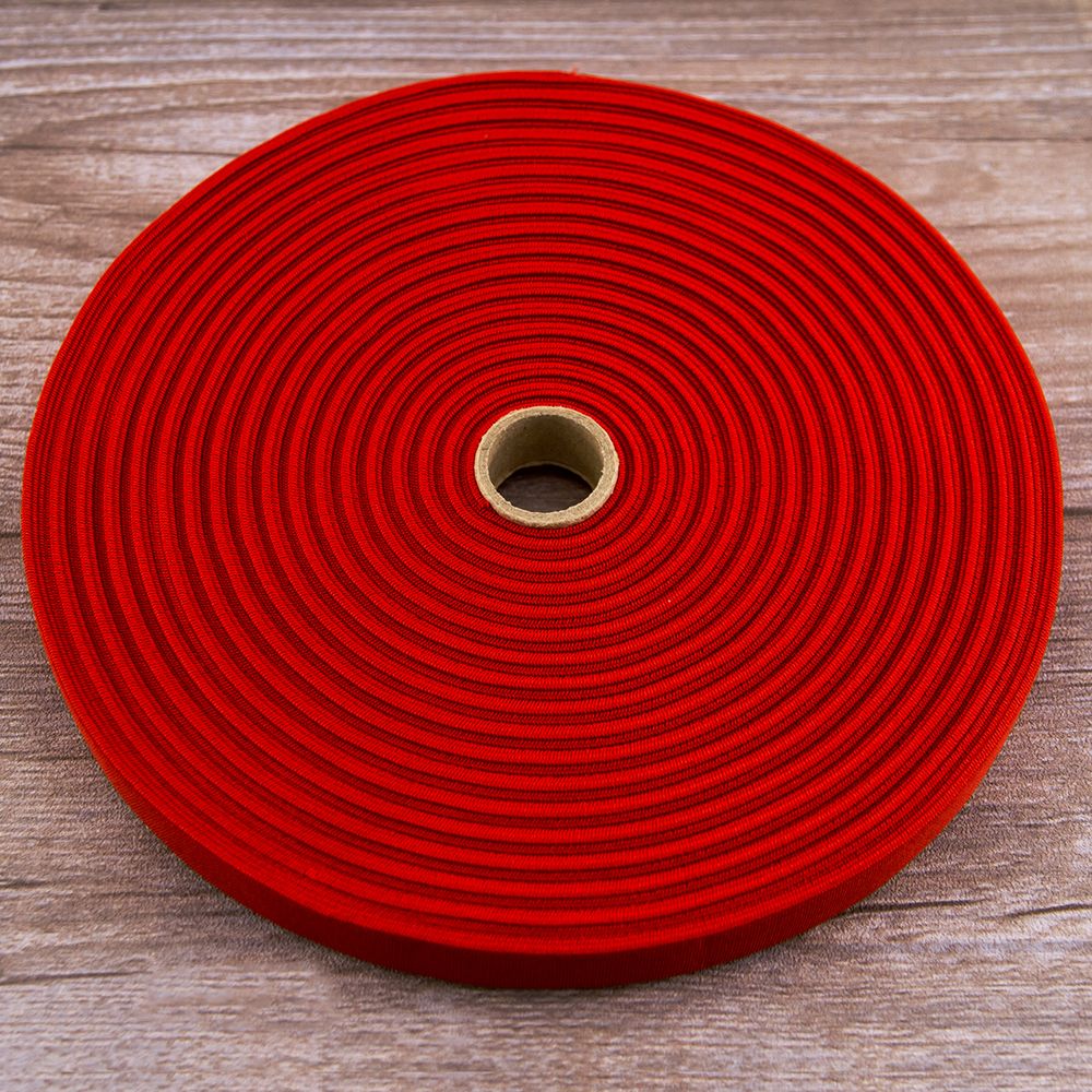 Резинка тканая 20 мм / 25 метров, красный, Pega /TOS/
