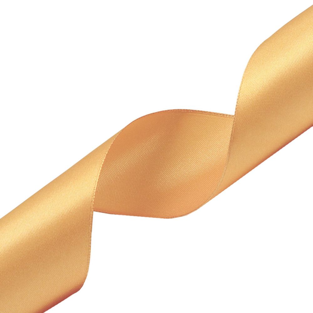 Лента атласная 1-сторонняя 50.0 мм / 22.86±1 метров, 039 т.золотой, Globus