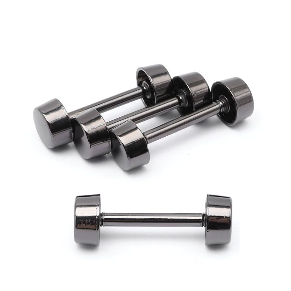 Шпилька для сумки металл L-20мм/10мм с таблеткой ⌀10мм, черный никель ГР, 66789, 10 шт