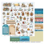 Бумага для скрапбукинга 190 г/м², 30.5х30.5 см, 10 шт, Характер нордический 7 лист для вырезания, Mr.Painter PSR 2506