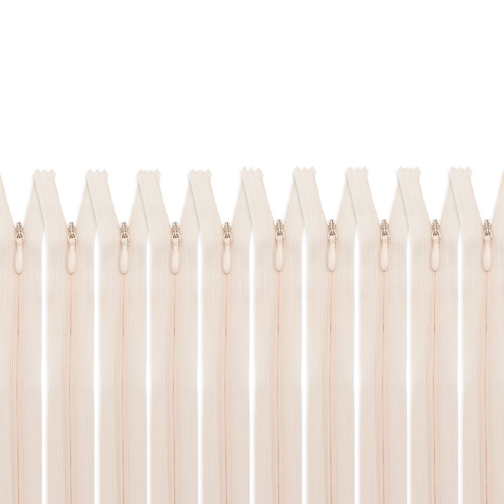 Молния потайная (скрытая) Т3 (3 мм) 1 зам., н/раз., 50 см, топ.мол. 31296 / 50, 10 шт