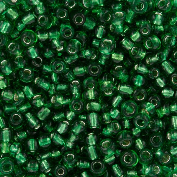 Бисер Zlatka 11/0 (2.1 мм), 100 г (10х10 г), №0027B т.зеленый, GR