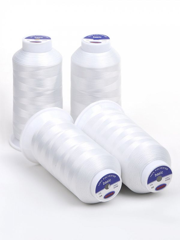 Нитки швейные текстурированные Max, 150D/1, 5000 м, 90г, 606 экрю, 4 катушки