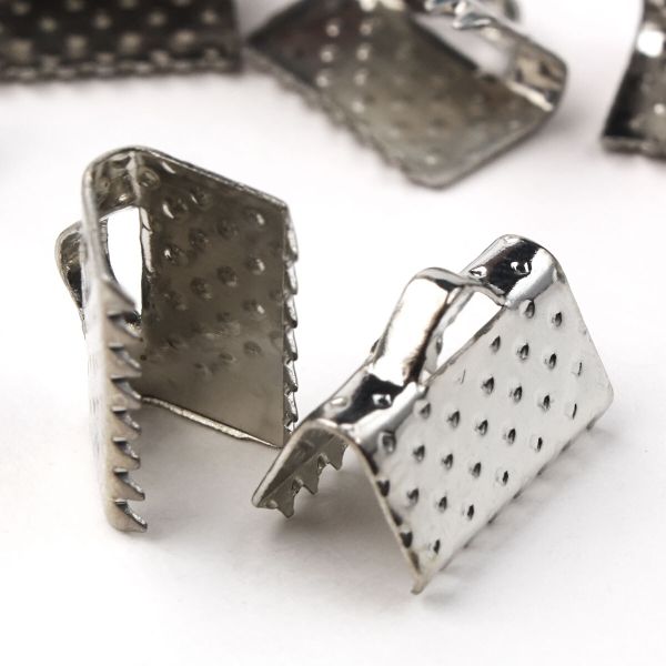 Концевик для ленты, 10 мм, 6 штук, Astra&Craft (никель) 4AR2030