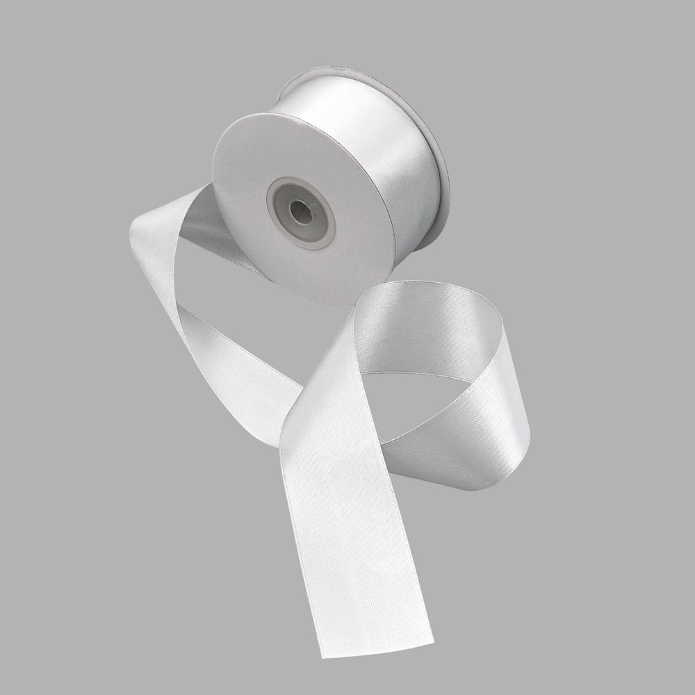 Лента атласная 2-сторонняя 38.0 мм / 22.86±1 метров, C1188 серебристый, 6102-0015, Globus