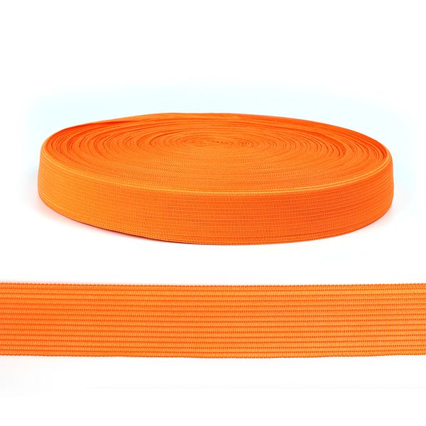 Тесьма (лента) окантовочная 22 мм / 100 метров, вязаная, 4С-516/22с24 цв.077 оранжевый