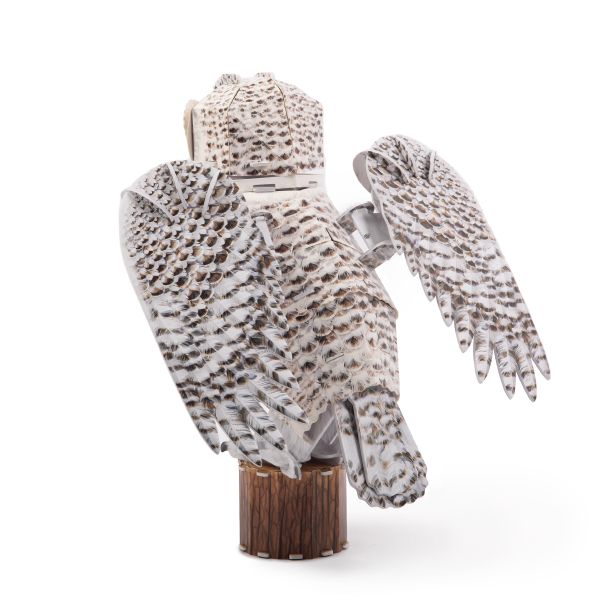 Пазл объемный 3D, 62 элемента, Серия Животные, Полярная сова, Rezark ANM-01