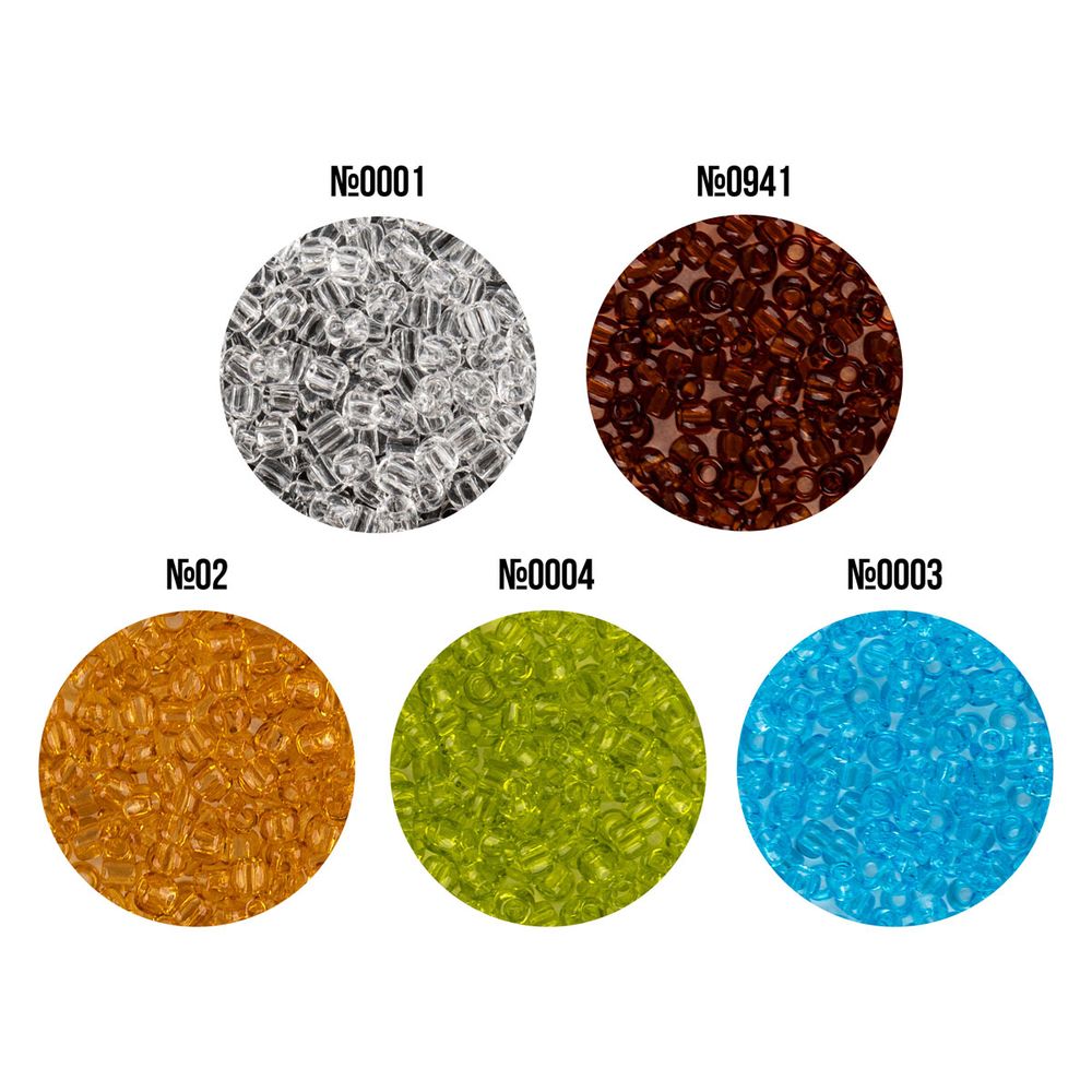 Бисер Япония Toho 11/0 круглый 1 ASSORTI 2.2 мм, 5х5 г, №03