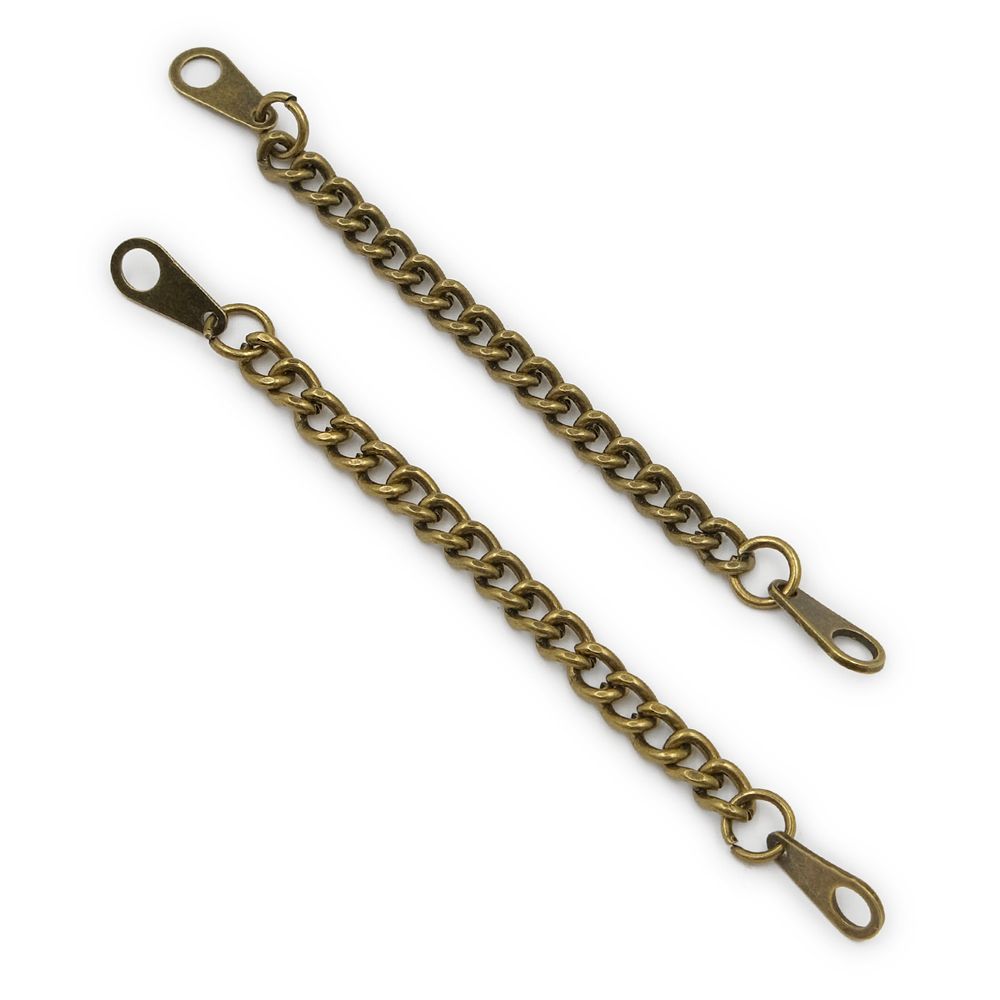 Вешалка-цепочка для одежды 100х5 мм, металл, бронза, 10 шт, ГНУ268