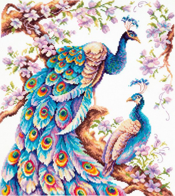 Набор для вышивания нитками Чудесная игла, Во всей красе!, 32х36 см