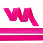 Резинка бельевая (окантовочная) блестящая 15.0 мм / 1000 метров, розовый неон A1402