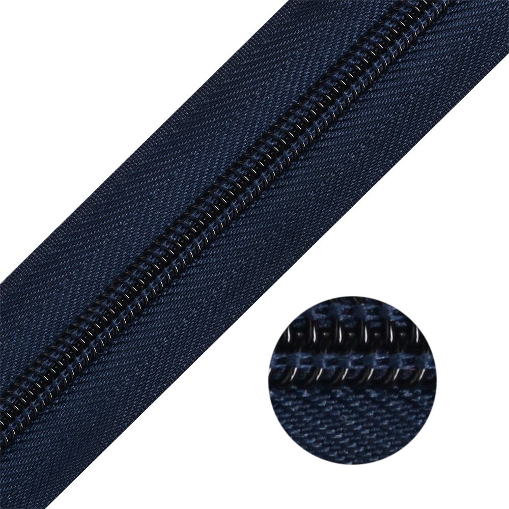 Молния рулонная спиральная (витая) Т5 (5 мм), цв. F330 синий, 200м, MZipper