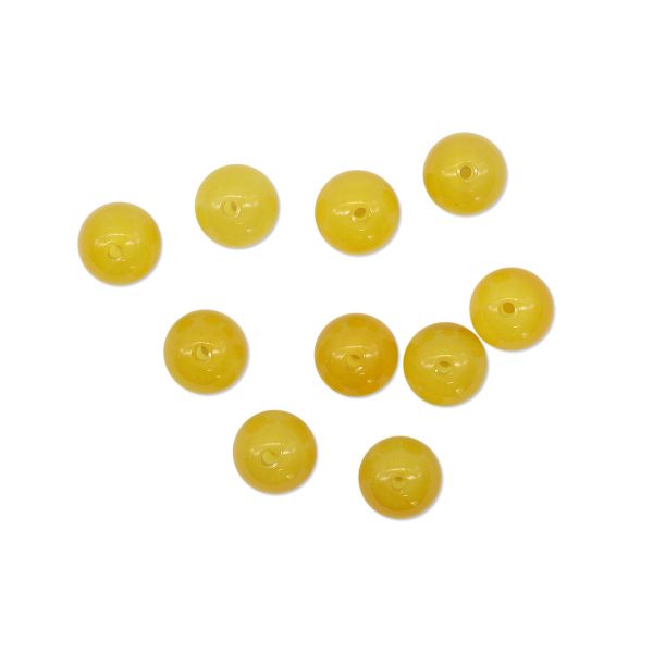 Бусины натуральный камень арагонит 10 мм, 10 шт в упак, Астра