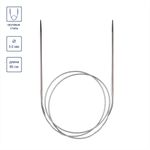 Спицы круговые металл ⌀3,0 мм, 80 см, с металлической леской, Gamma MKG