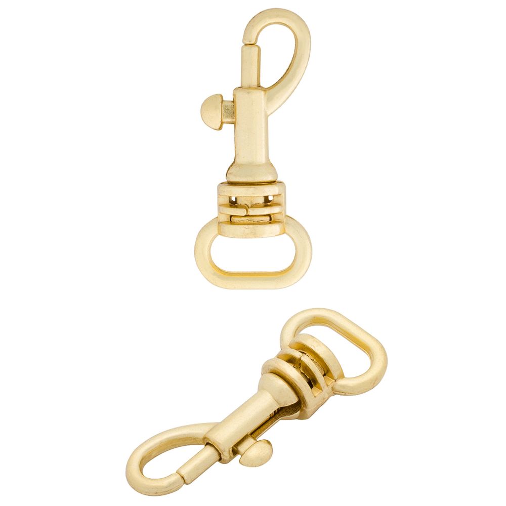 Карабин металл 10.0 мм (14х32 мм), цв.золото, 20 шт