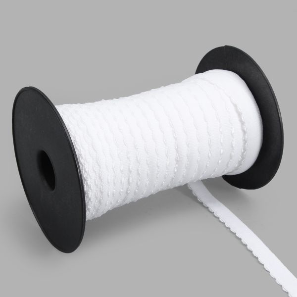 Резинка бельевая (отделочная) становая 15.0 мм / 50 метров, белый, (ML175.015/1)