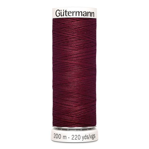 Нитки универсальные Gutermann Sew-all, 200м, 368 бордо, 5 катушек