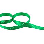 Лента атласная с рисунком 12.0 мм / 22.8 метров, D 035/001зеленый/белый, Gamma ALP-121