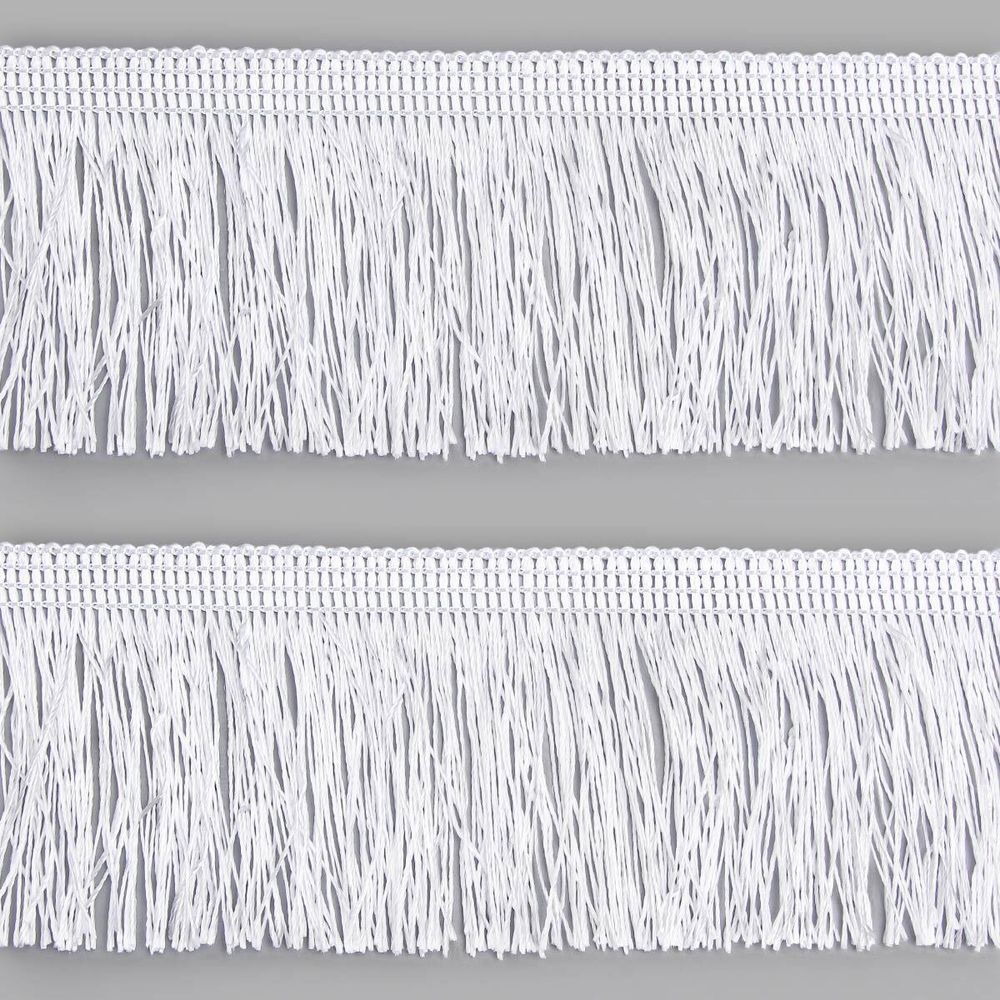 Бахрома отделочная широкая 120.0 мм / 25 метров, 501 белый