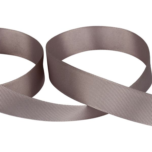 Лента репсовая нарезка 25.0 мм / 5 шт по 5.4 метра, 124 серый, Gamma GR-25