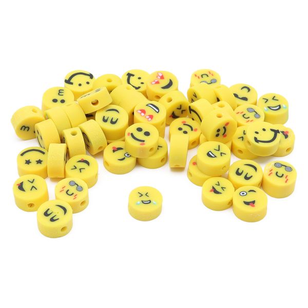 Бусины полимерная глина набор Амади улыбка, 50 шт/упак, Astra&Craft, ZZ1332