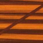 Лента (тесьма) шелковая 2.0 мм / 9.1±0.5 метров, M136 яр.оранжевый/коричневый, Gamma SRM-2