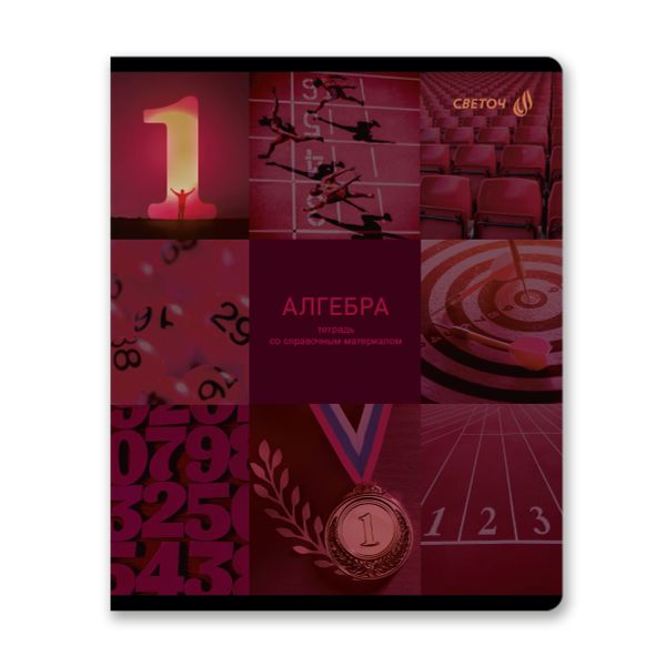 Комплект тетрадей со справочными материалами Огромный мир внутри, A5 48 л. 12 шт на скобе 60 г/м², белизна 90% 1 шт клетка/линия, 01883 12 предметов, Светоч Т294