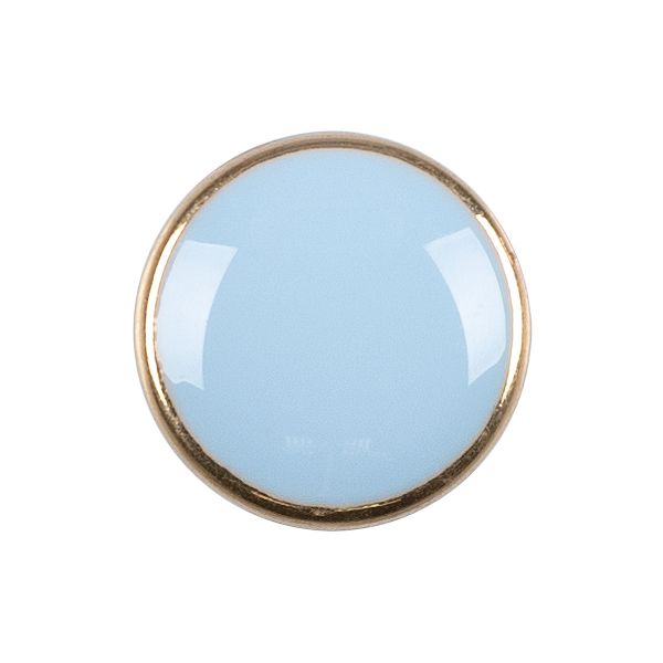 Пуговицы металл 15 мм, 6 шт, 185 голубой, Blitz MB 0279