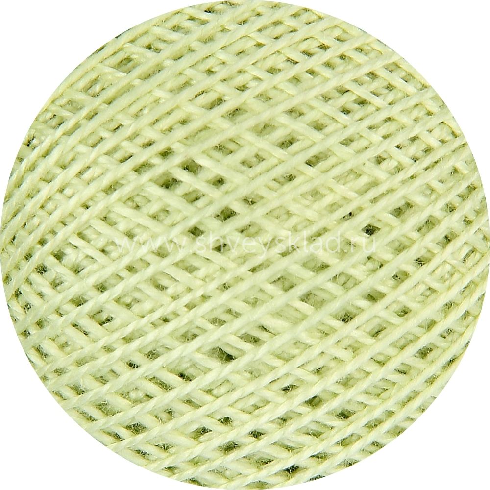 Пряжа ПНК им.Кирова Ирис / уп.20 мот. по 25 г, 150м, 4002 светлый салатовый