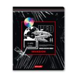 Тетрадь ученическая общая, A5+ 96 л. на скобе 60 г/м², белизна 100%, 5 шт, клетка в термоусадочной пленке, 000776 Вторжение, Светоч 96ТЕТк-001