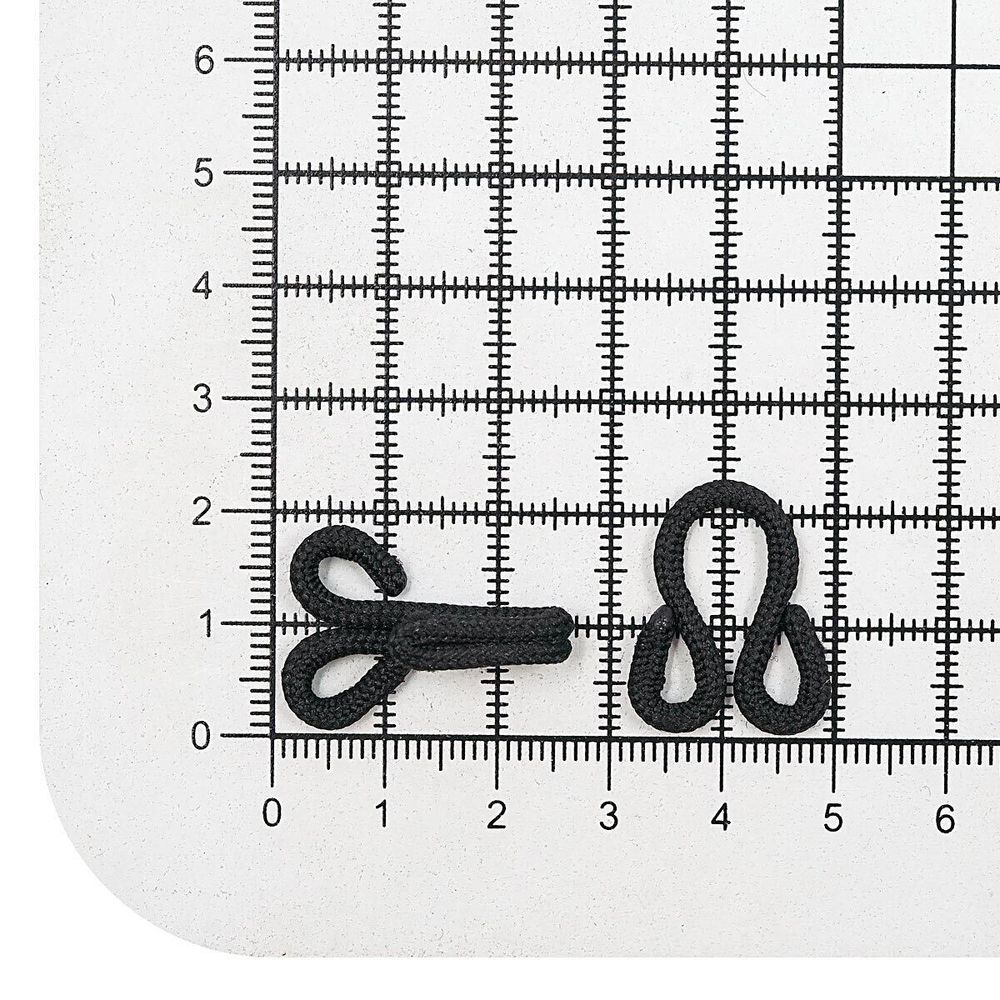 Крючки пришивные для меховой одежды, сталь черный цв, Prym