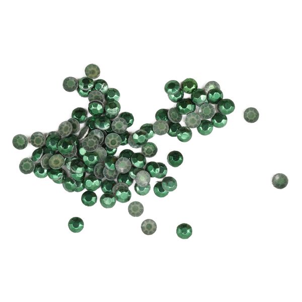 Стразы термоклеевые, 2 мм, ss6, 150 шт/упак (110 т.зеленый)