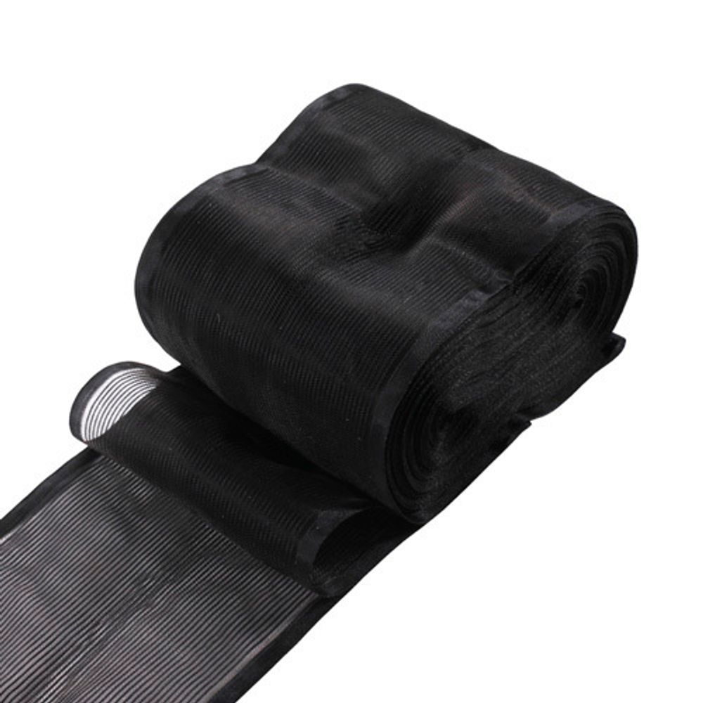 Лента для бантов (капрон) _8 см, 25 м (черный) С3501