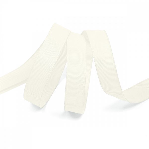 Лента репсовая (в рубчик) 15.0 мм / 22.8±1 метра, F102 молочный, Magic4Hobby