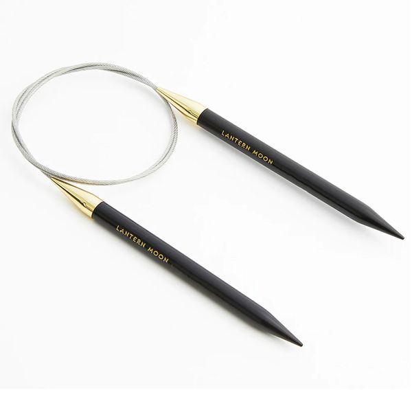 Спицы круговые Knit Pro Lantern Moon 3,25 мм / 100 см, эбеновое дерево, черный, 350102
