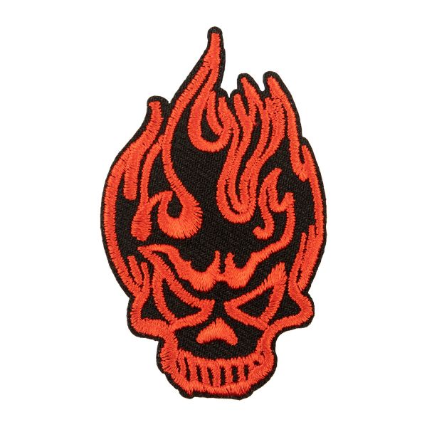 Термоаппликация №07/5, 5 шт, №1625 череп в огне 6.5х4 см, Gamma