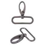 Карабин металл 40 мм (48х52 мм), цв.чер.никель, 20 шт