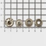 Кнопка Дельта (O-образная) ⌀15.0 мм, ≈720 шт, №61, МЕТАЛЛ, никель, NEW STAR