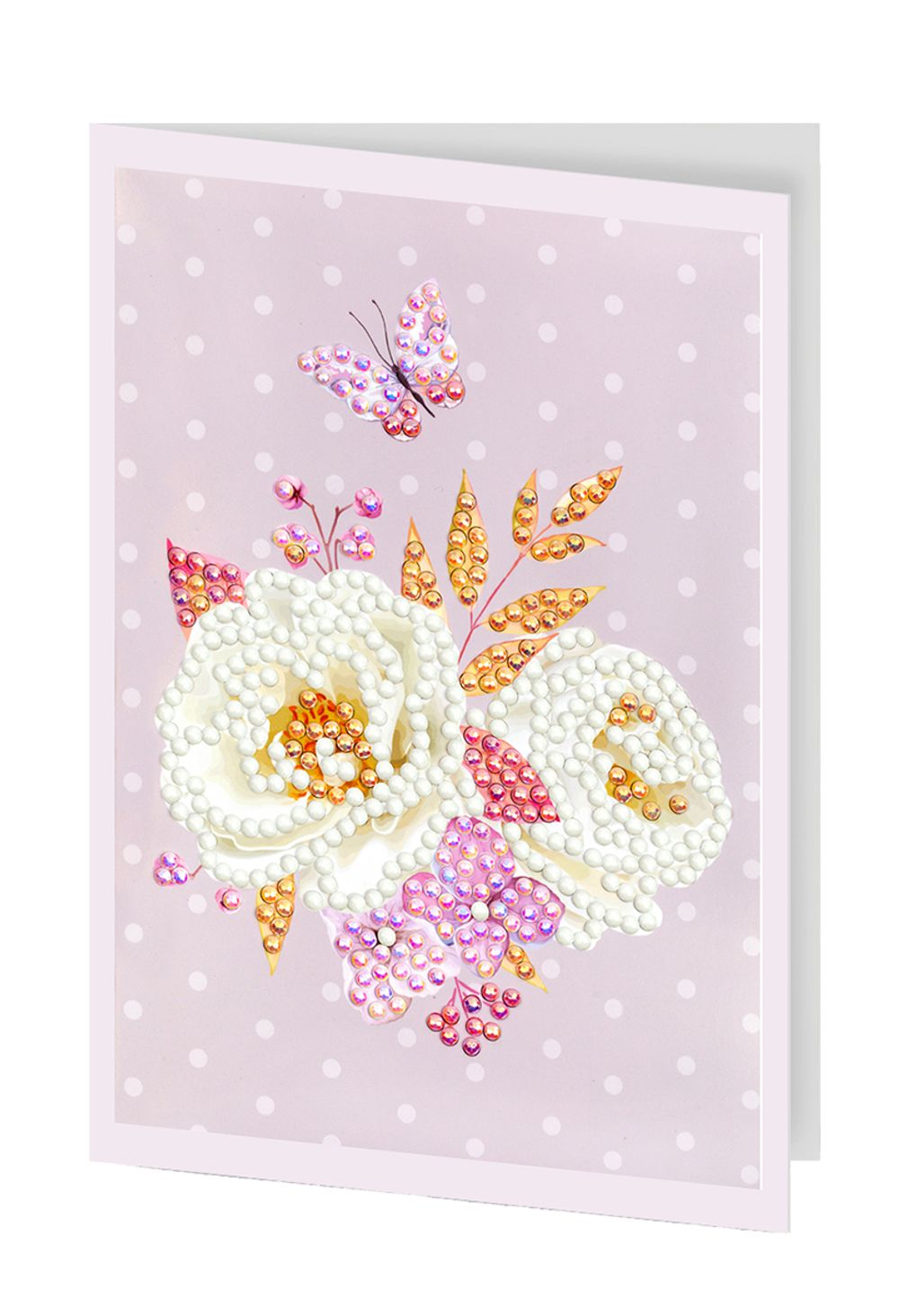 Алмазная (кристальная) мозаика Фрея, открытка Цветочное настроение, 14.8х10.5 см