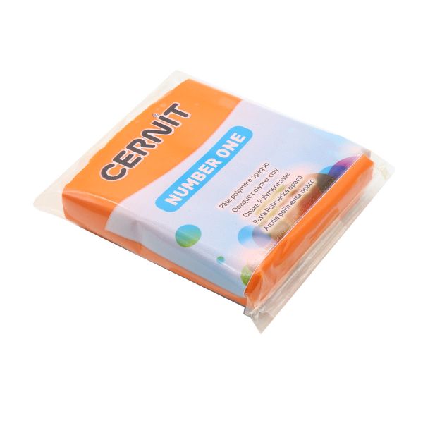 Полимерная глина Cernit №1 запекаемая, классическая 56-62 гр, 752 оранжевый