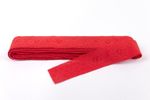 Кружево шитьё 43 мм / 9.7 м, Турция, красный, Gamma GYEM-4301