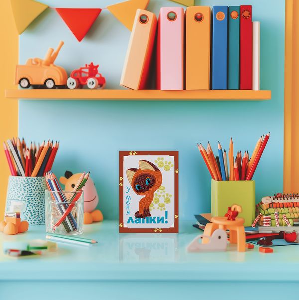 Кристальная (алмазная) мозаика Фрея CMF-ALVS-057, мини-картинка, У меня лапки, 14х19.5 см