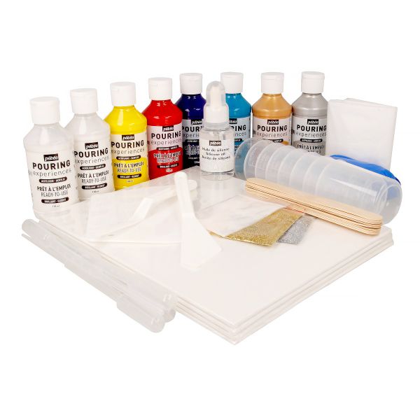 Краска акриловая для техники Флюид Арт в подарочном наборе 118 мл, 524600, Pebeo