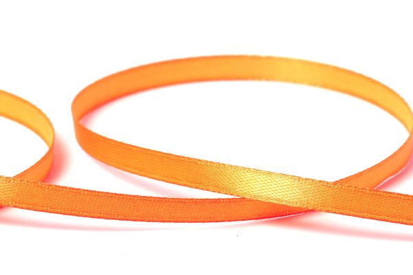 Лента атласная 1-сторонняя 6.0 мм / 33±2 метра, 137 оранжевый, Gamma