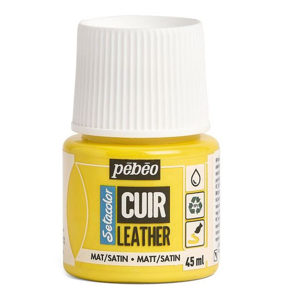 Краска по коже Setacolor 45 мл, 295602 Желтый яркий, Pebeo, 295602