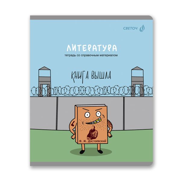 Комплект тетрадей со справочными материалами Большая перемена, выбор.лак, A5 48 л. 12 шт на скобе 65 г/м², белизна 100% 1 шт клетка/линия, 01884 12 предметов, Светоч Т295