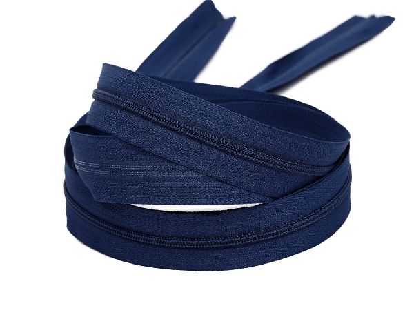 Молния рулонная витая (спираль) Т3 (3 мм) УСИЛЕННАЯ, НА БОБИНЕ, S-919 синий (цв.SBS) / кор. 1200 метров